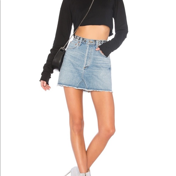 AGOLDE Quinn Studded Denim Mini Skirt
Style No. 43601731 - Picture 1 of 9